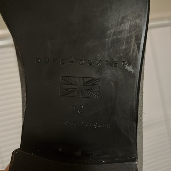 Brand New Grey Suede Duke & Dexter Loafers. Size 10. Handmade in England. - Picture 8 of 9